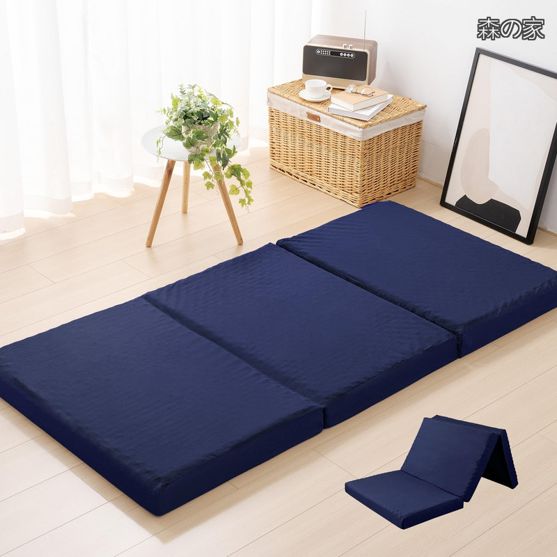 【貨物輸送無料】高手向かいマットレス 虚蝉ダブル 三つ折り 極厚10糎 20D おりたたみマットレス 高手向かい ベットつや消し 敷き布団 凸凹製作 体圧分散 程似つかわしい硬さ 抗菌防臭 洗える河馬