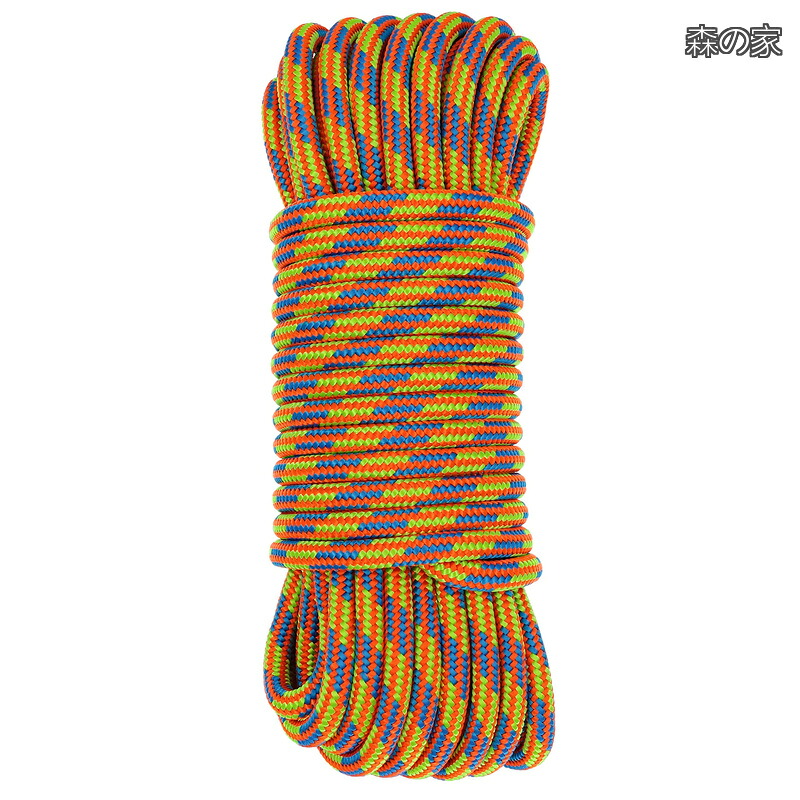 【貨物輸送無料】CLIMBING 24kN ダブルブレード社会システム 10粍 佩び物吊りひも ポリエステルとナイロン原料品当て嵌める 30Mとり捨てる大きさ オレンジ色
