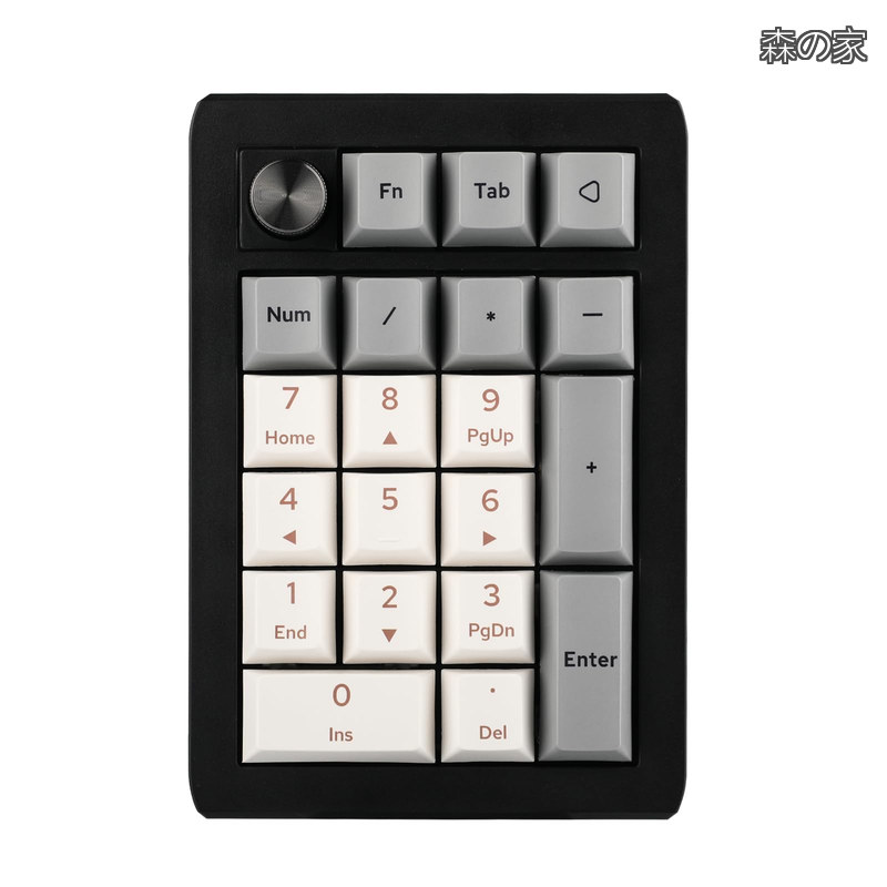 【送料無料】EK21 VIA ガスケット テンキー ゲーミングキーボード ワイヤレスメカニカルテンキー 1000mAhバッテリー搭載 Bluetooth 5.0/2.4GHz/有線 ホットスワップ対応 ナ｜森の家