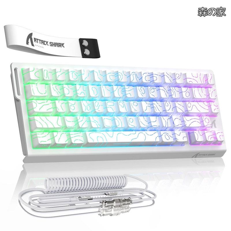 【貨物輸送無料】SHARKxMAMBASNAKE X68HE 磁軸ゲーミングキーボード 【FPS/e運動競技相応う】 0.01粍 Rapid Trigger\u0026絶無デッド区画 8000サイクルポーリング/0.125ms低繰り延べる 変数アク