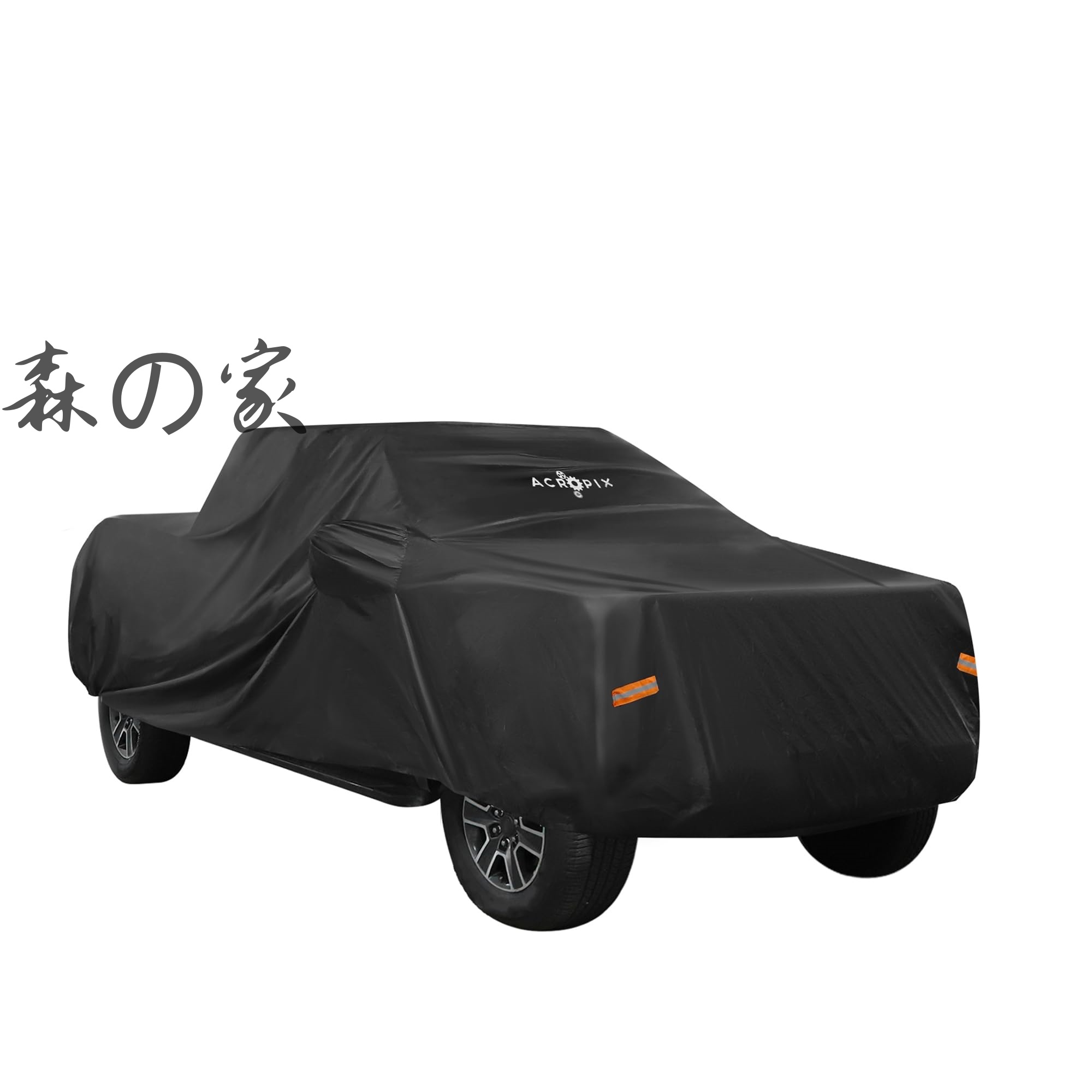 【送料無料】ピックアップトラックの車のカバー Toyotaに対応 Tacoma Double Cab 4ドア 6.1 Feet Bedに対応 ブラック 1個