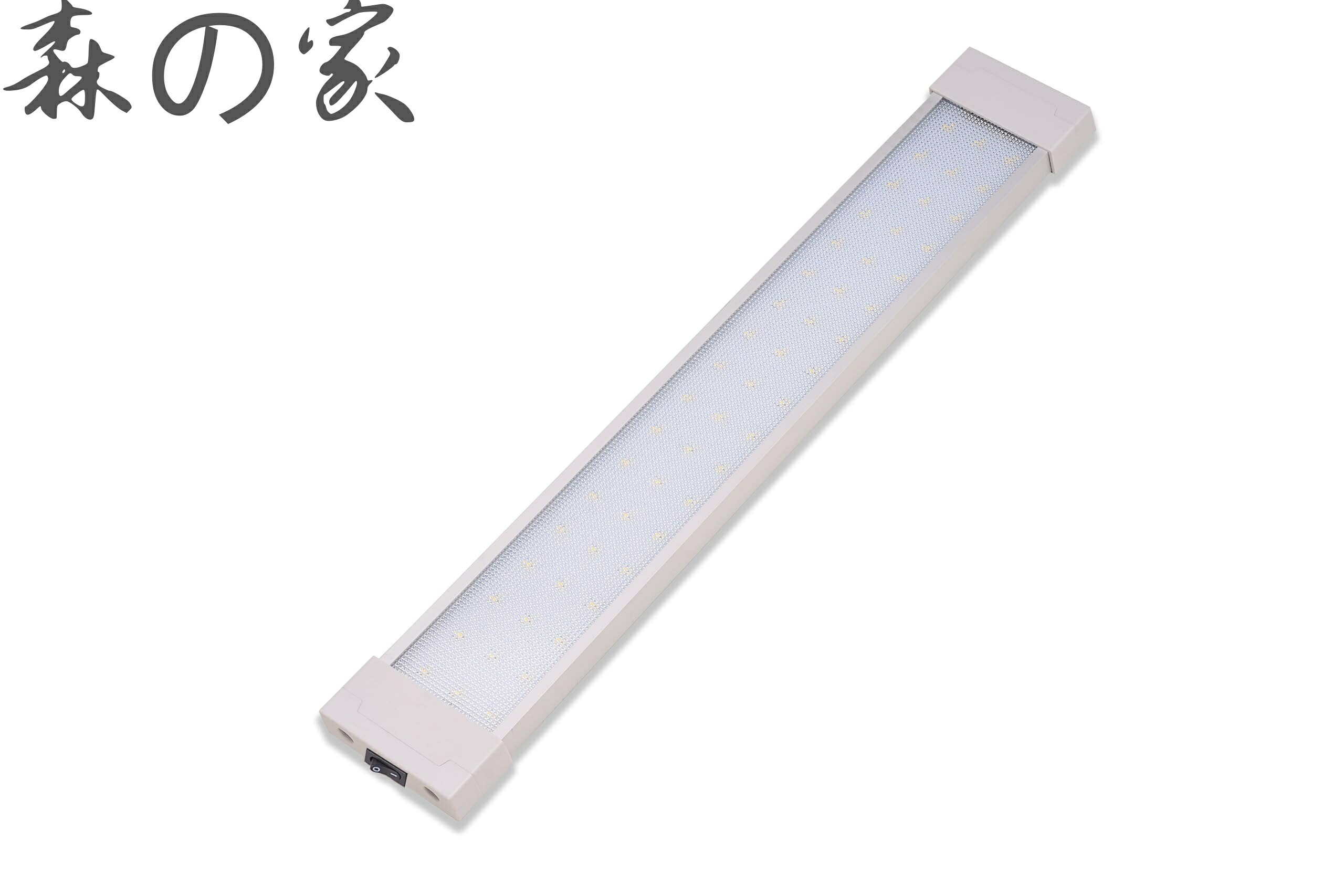 【送料無料】長460mm 幅75mm 1080ルーメン 白光 広角ビーム 高出力 低電流 12V/24V兼用 ハイエース 軽バン トラック トレーナー 船 キャビン キャンピングカー に適用 ON/OFF スイッチ付き Raycharm (1本)