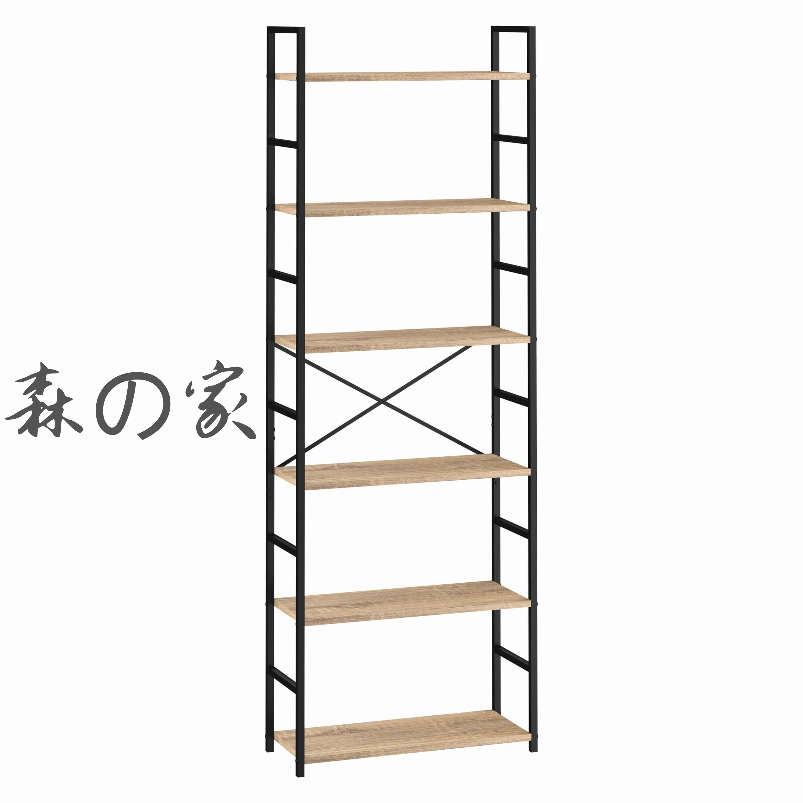 【送料無料】ラック おしゃれ 棚 スリム棚 ラック 棚 スリム シェルフ ラック 本棚 B6-58.5-23.5-MI｜森の家
