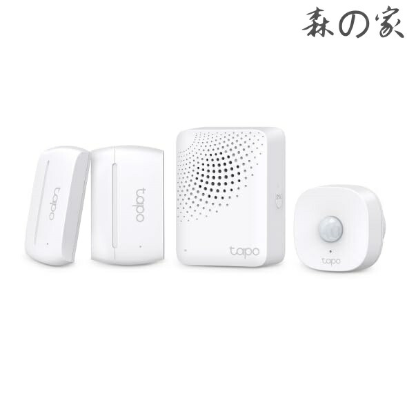 【送料無料】スマートホームキット 【スマートハブ Tapo H100 x1 スマートセンサー Tapo T100 x1 スマート接触センサー Tapo T110 x1 】 かんたんスマートホーム アプリで設定 Tapo T30 Kit