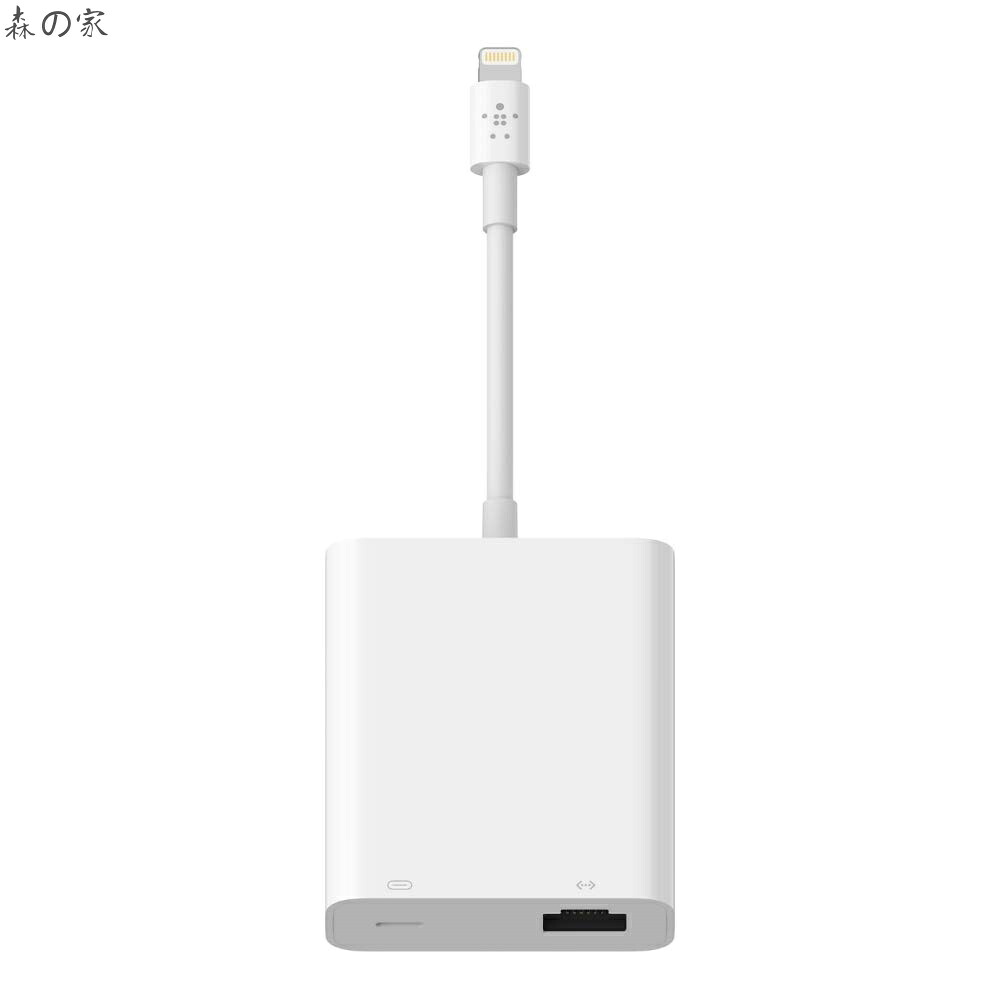 【送料無料】ライトニング to RJ45 有線 LANポート + ライトニング変換アダプタ iPhone14 / 13 / 12 / SE / 11 / XR 対応 イーサネット・急速充電同時 B2B165bt