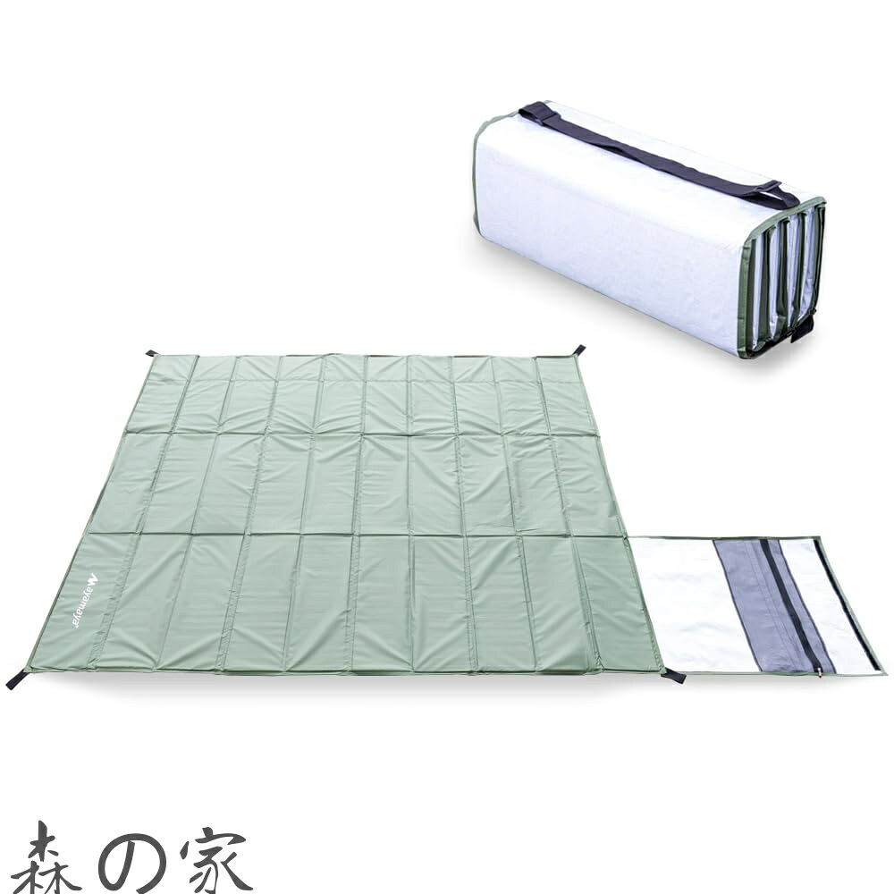 【送料無料】テントマット 【ayamayaポップアップテント専用】 厚さ6mm サイズ187cm x 232cm インナーマット 折りたたみクッションマット キャンピングフロアマット キャンプ 公園 ピクニック 海 マット|森の家