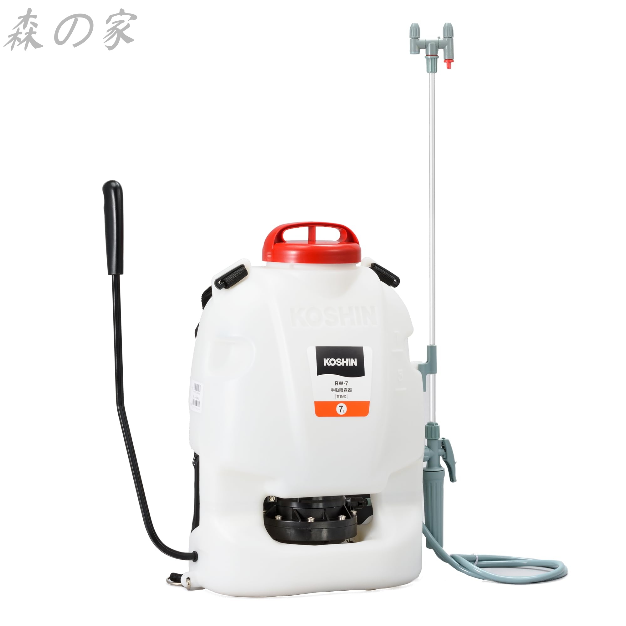 【送料無料】背負い手動噴霧器 人力 噴霧器 RW-7 除草 消毒 ７L 金属 白