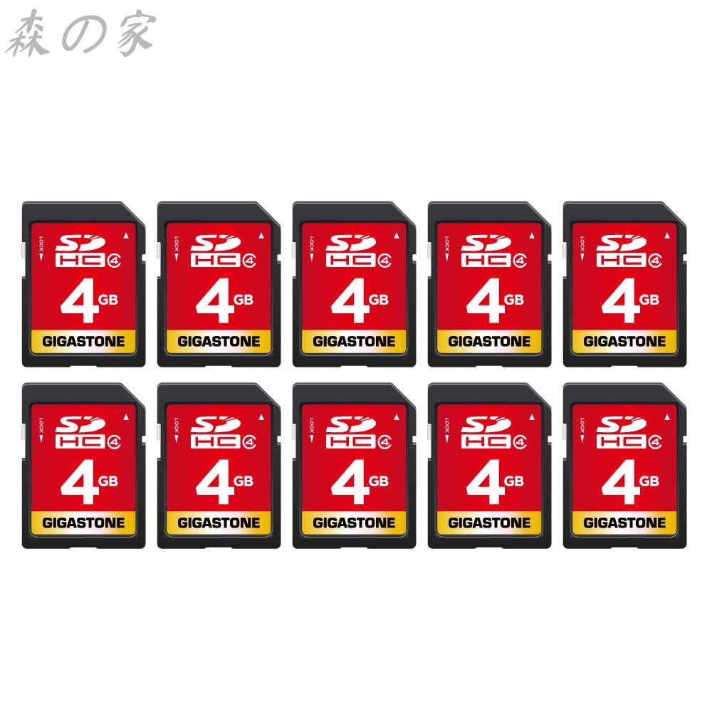 【送料無料】4GB SDカード 10個セット SDHC UHS-I C4 メモリーカード フルHD ビデオ デジタルカメラ 高速記録 ミニケース10個付き