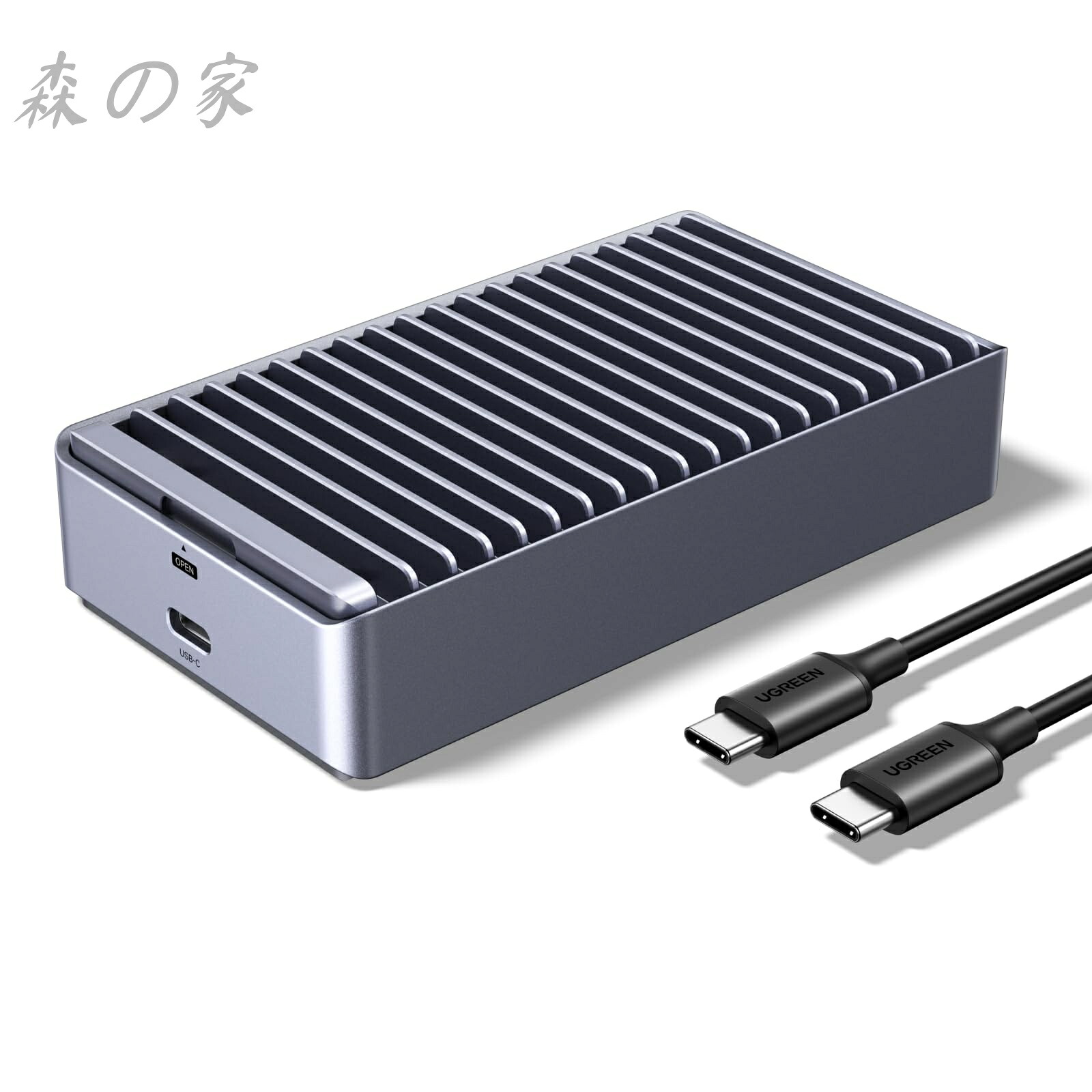 【送料無料】M.2 SSD 外付けケース USB4 40Gbps M.2 ssd ケース Thunderbolt 3/4 PCIe 4.0x4対応 NVMe SSD ケース 2230 2242 2260 2280(M-Key M&B Key) SSD対応 USB C ケーブル付属