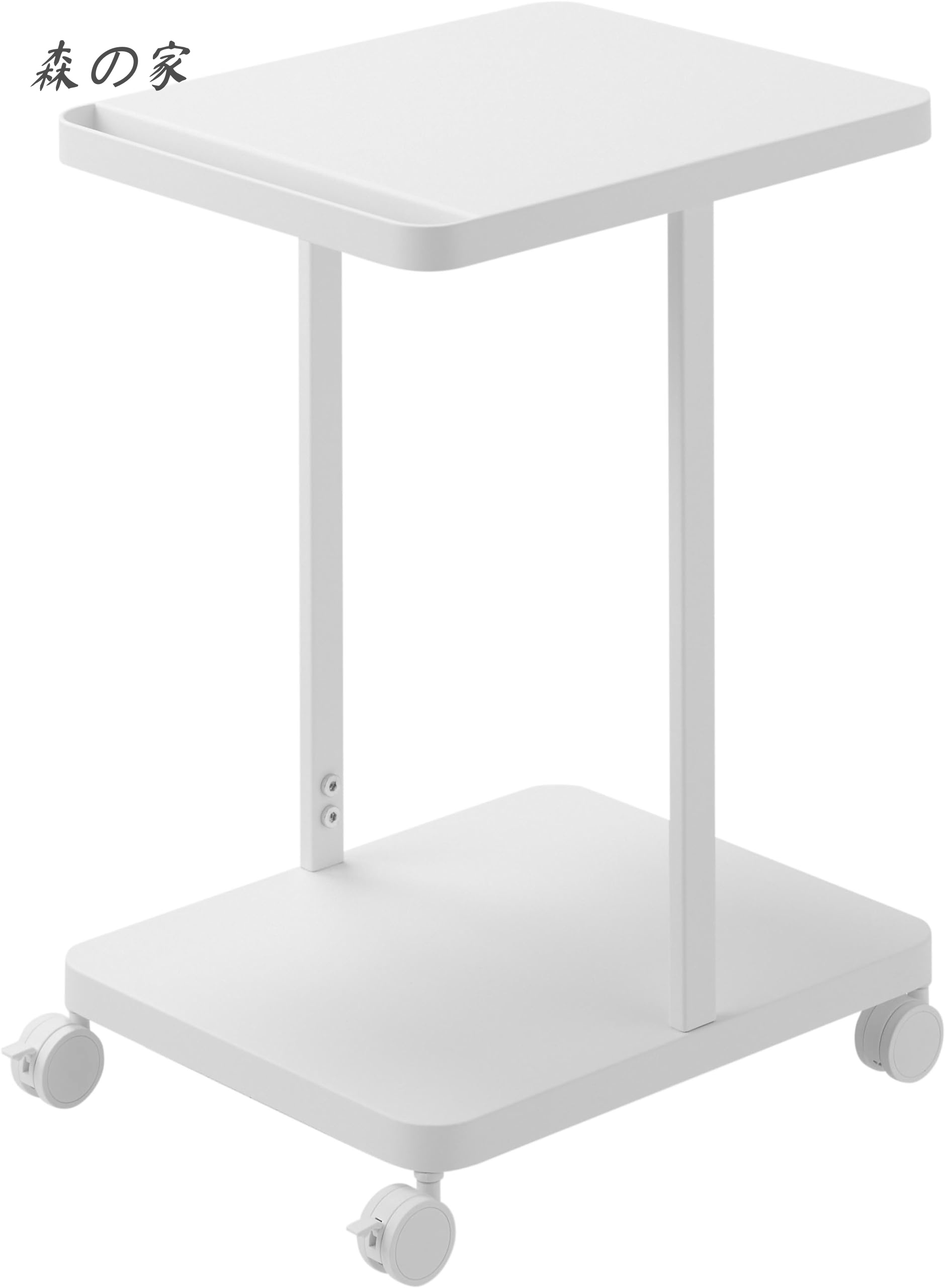 【送料無料】ランドセル収納ラック キャスター付き ２段 ホワイト 約W26×D32×H45cm(キャスター含む) タワー tower ランドセルラック リビング学習 テーブル下 テーブル横 1747