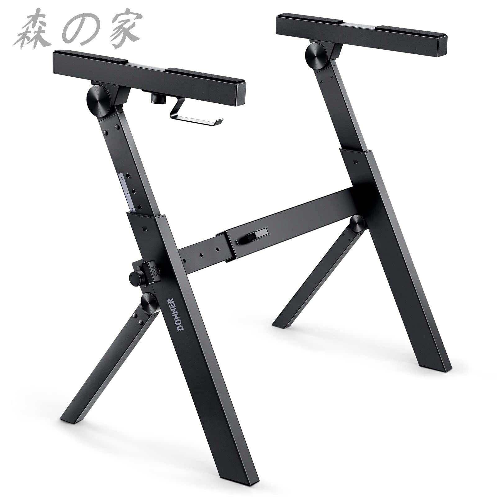 【送料無料】電子キーボード ピアノ Z型 スタンド 折りたたみ式 高さ55-85cm調節可能 頑丈 安定54/61/73/76/88?電子ピアノに対応 舞台 スタジオ 教室に適用 DKS-100