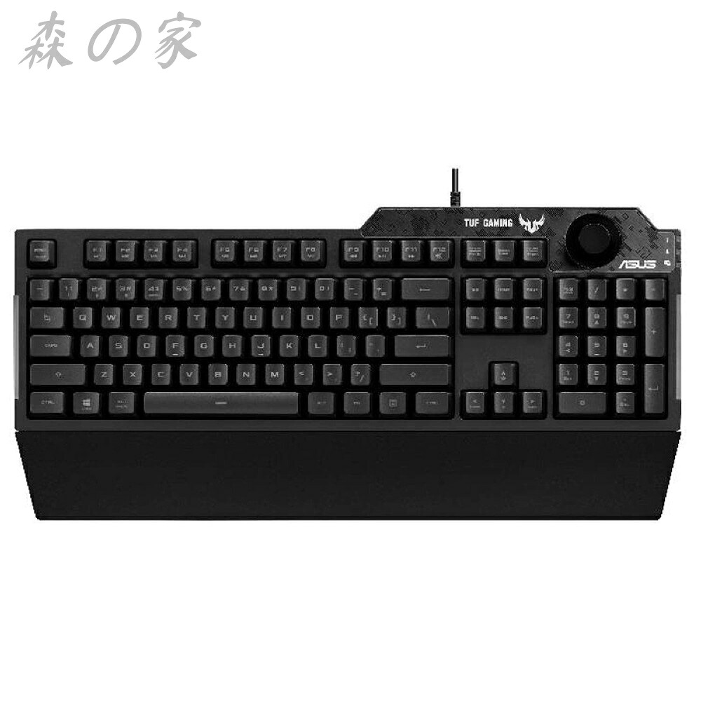 【送料無料】ゲーミングキーボード RA04 TUF GAMING K1/JP 専用ボリュームノブ 防水 RGB照明 リストレスト