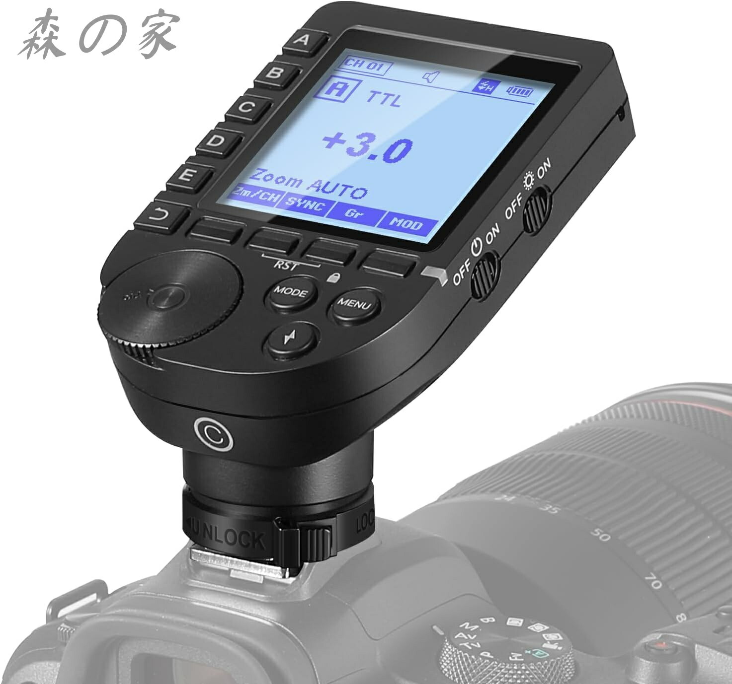 【送料無料】QPRO-C TTL 無線フラッシュトリガー アップグレード版 1/8000s HSS 大画面斜め設計 5グループ 9カスタマイズ機能 Q4 Q3 Z1 Z760 NW420 NW665 S101-300W/400W