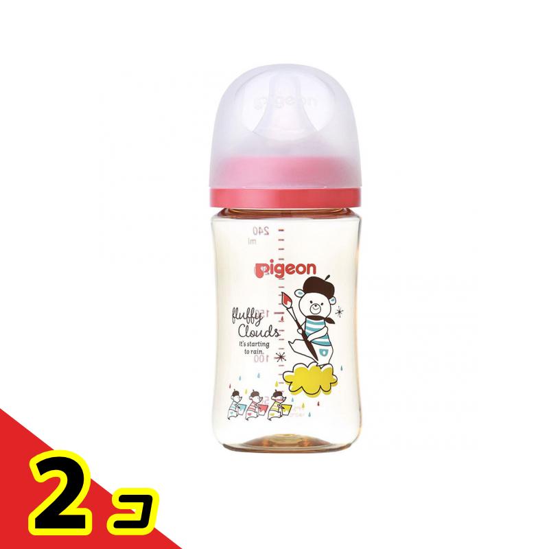 ピジョン 母乳実感 哺乳びん(プラスチック製) Bear 240mL 2個セット