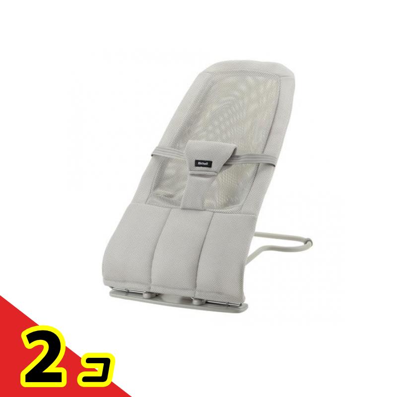 リッチェル バウンサー バウンシングシートN 1台入 (ライトグレー) 2個セット