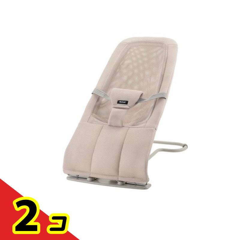 リッチェル バウンサー バウンシングシートN 1台入 (ローズベージュ) 2個セット