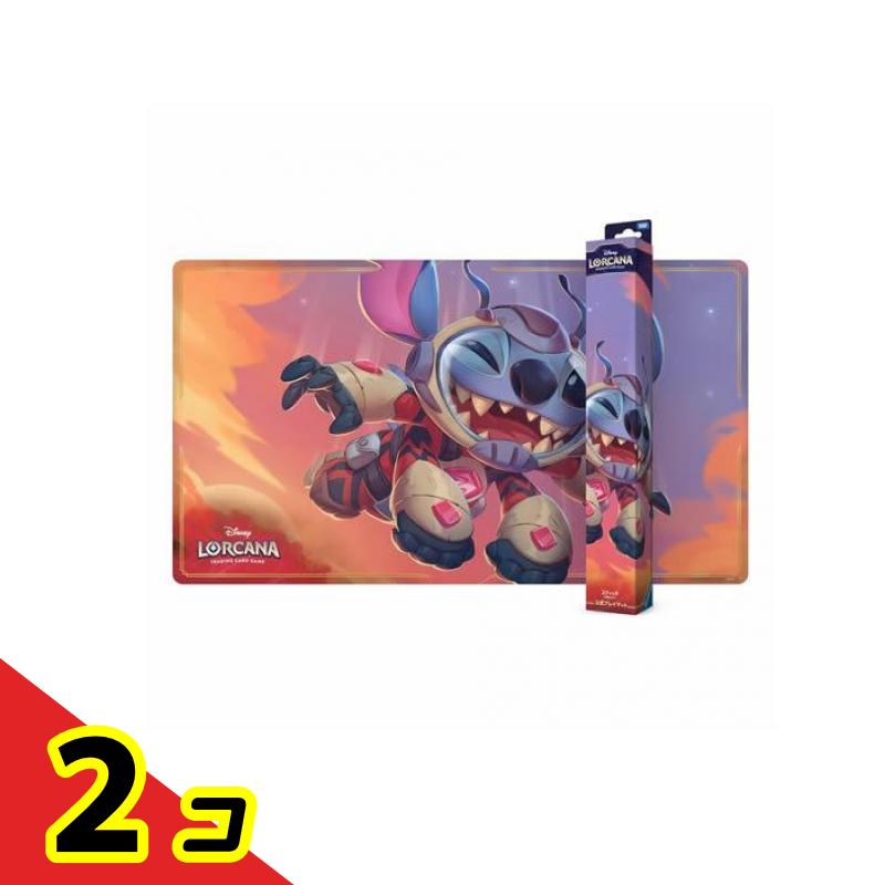 ディズニー・ロルカナ・TCG 日本語版 公式プレイマット スティッチ 小型ロケット 1枚入 2個セット