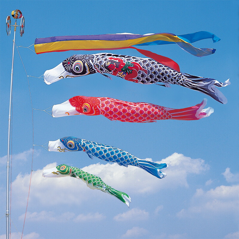 鯉のぼり Spectacular Carp Streamers: Takase River, Yamagata City