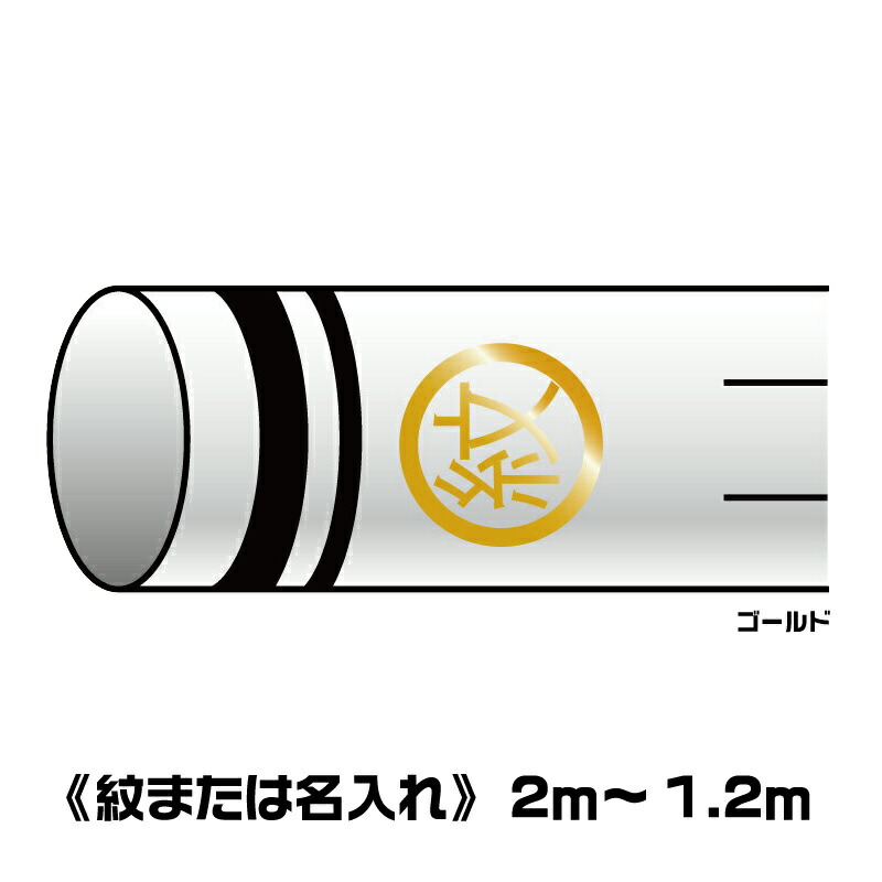 錦鯉 鯉のぼり ゴールド アルミ金箔 名入れ 家紋入れ 1.2m～2m吹き流し用 吹流し加工代 ※名入れ・家紋の加工ページになります。 ワタナベ鯉のぼり