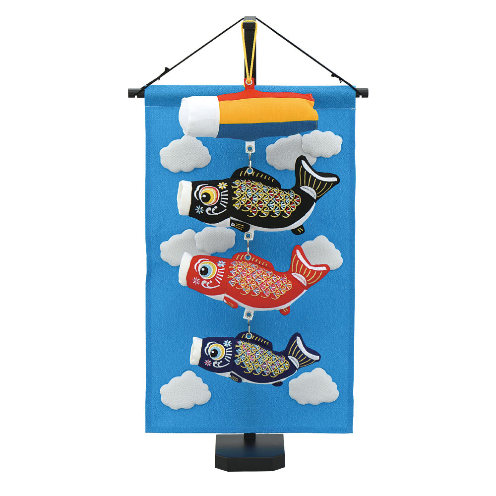 春のコレクション 宝童 室内鯉のぼり 室内鯉飾り 青空 小 鯉3匹