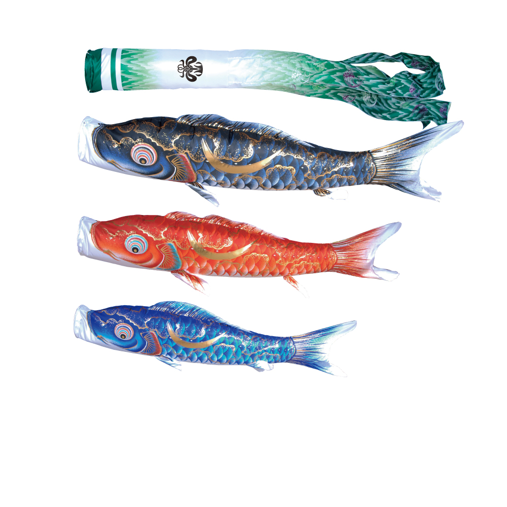 豪 3ｍ6点 鯉3匹 徳永鯉 大型セットこいのぼり 鯉のぼり 品質保証