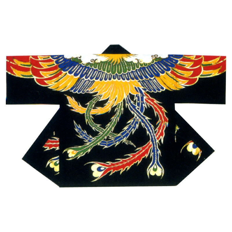 【半纏・法被】 祭・踊り袢天 金・銀箔付き 鳳凰 B9411 【お祭用品/祭用品/お祭り/祭り小物】 【はっぴ・はんてん・半被・袢纏】
