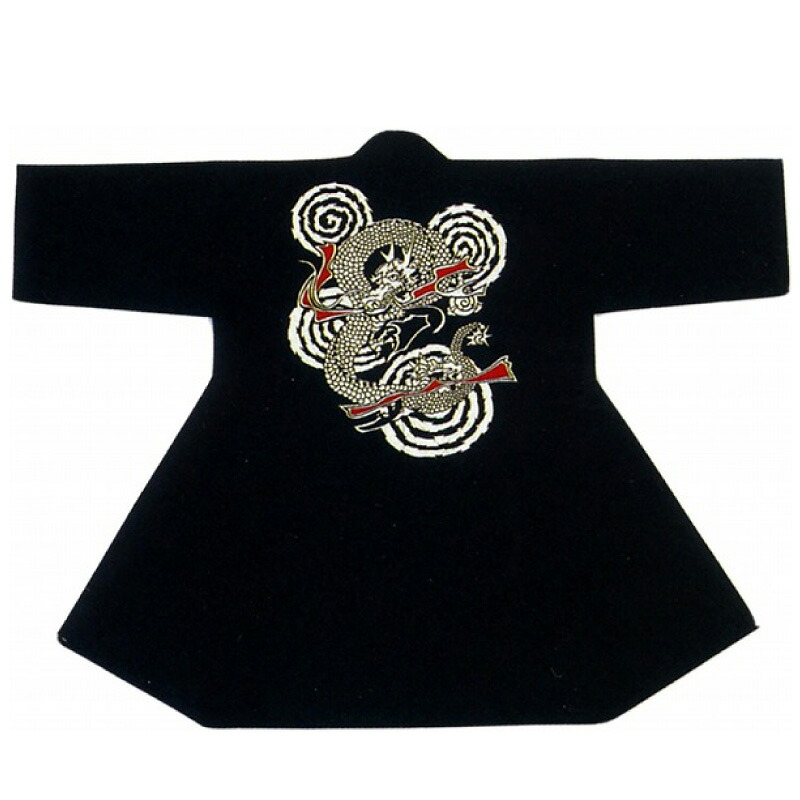 【半纏・法被】本染袢天 硫化染 濃紺色 龍/渦 B9435 【祝賀会備品/祭備品/祝賀会/儀式用小物】【はっぴ・はんてん・半被・袢纏】