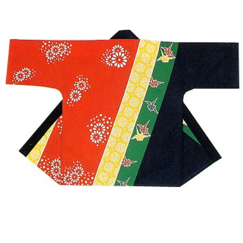 【半纏・法被】絹地刷り上げる袢天 赤/黄味がかった/緑/黒 B9071 【祝賀会備品/祭備品/祝賀会/儀式用小物】【はっぴ・はんてん・半被・袢纏】
