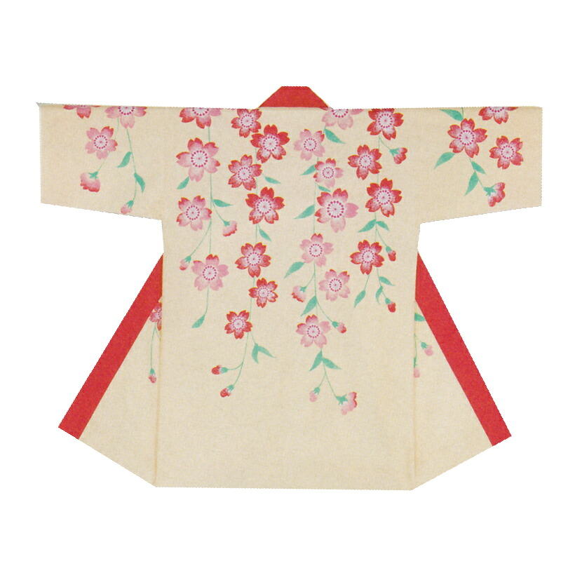 長袢天 黄 桜 B8562【よさこい/舞踊お召しもの/祭備品/祝賀会/儀式用小物】【はっぴ・はんてん・半被・袢纏】