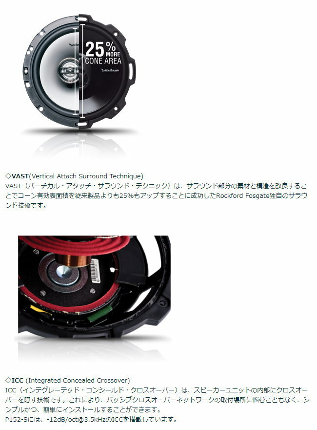 にもよりま 日本正規品 ロックフォード RockfordFosgate P132 8.7cm