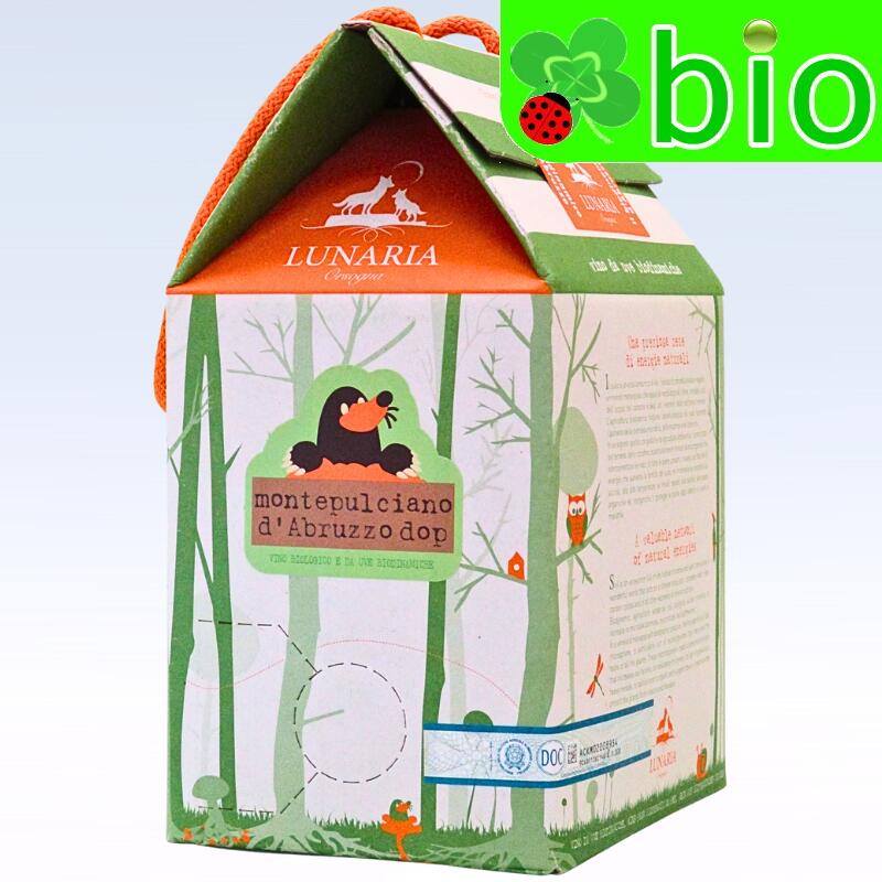 ルナーリア モンテプルチアーノ ダブルッツォ バッグ イン ボックス(3L 赤)オルソーニャ協同組合 Lunaria Montepulciano d'Abruzzo BIB Cantina Orsogna