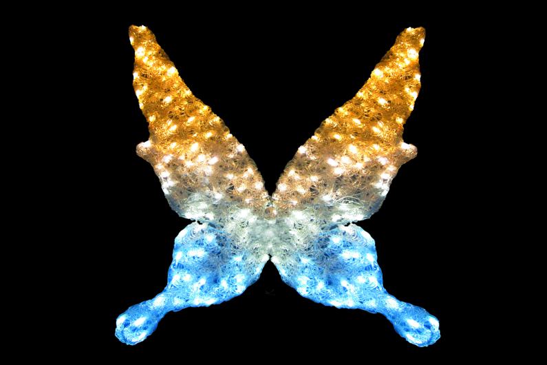 楽天市場】イルミネーション バタフライ蝶々 ちょうちょう 結晶 チョウ