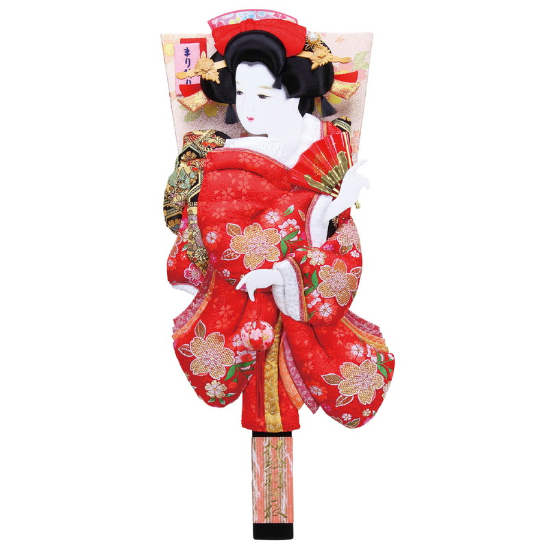 【ビンテージ　昭和12年頃】伝統的な羽子板 道成寺 917487e58e3d00be7702fa808cbf66