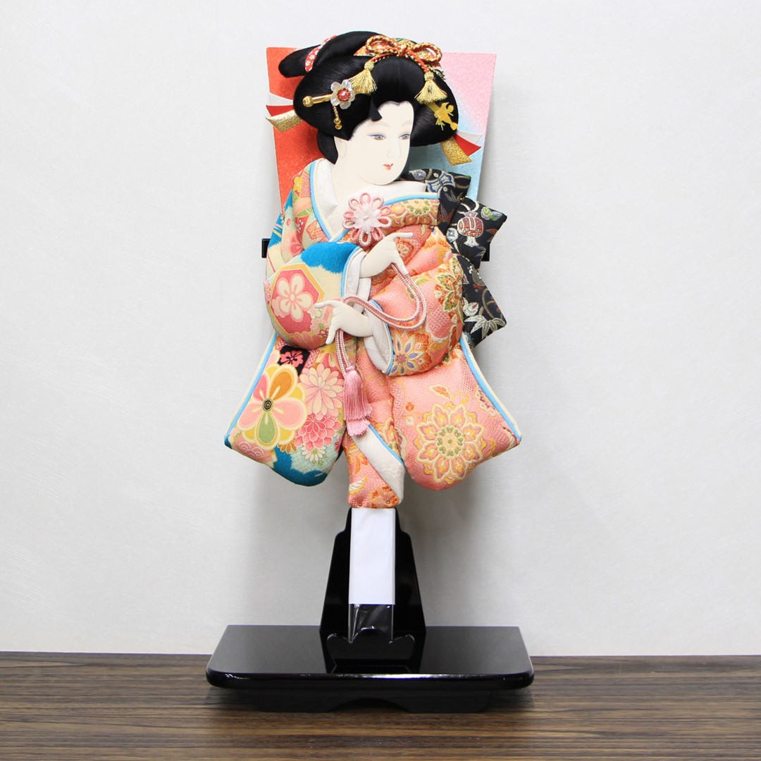 生産終了商品特別大特価 羽子板 正月飾り 20号 押絵羽子板 黒塗り羽子板台セット