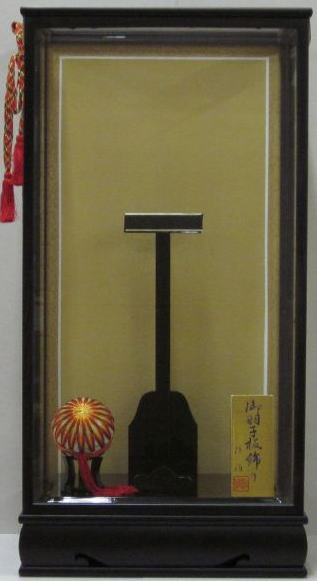羽子板ケース黒檀戸付き18号