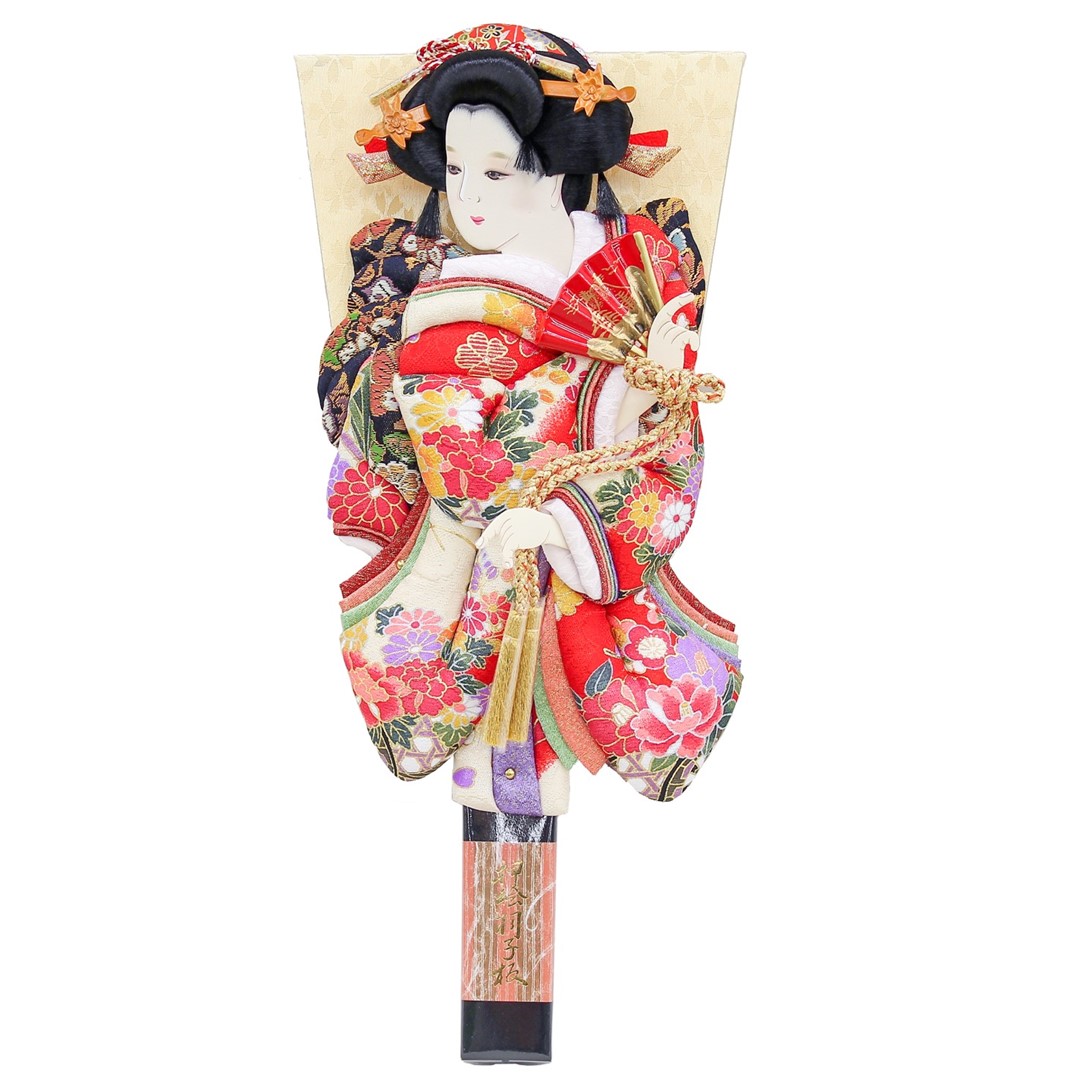 楽天市場】25号 手作り押絵羽子板 藤娘 展示品【送料無料】【展示特価