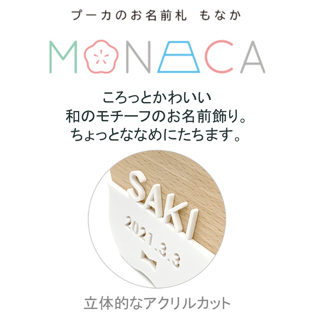 楽天市場 プーカのお名前札 もなか 人形のモリシゲ