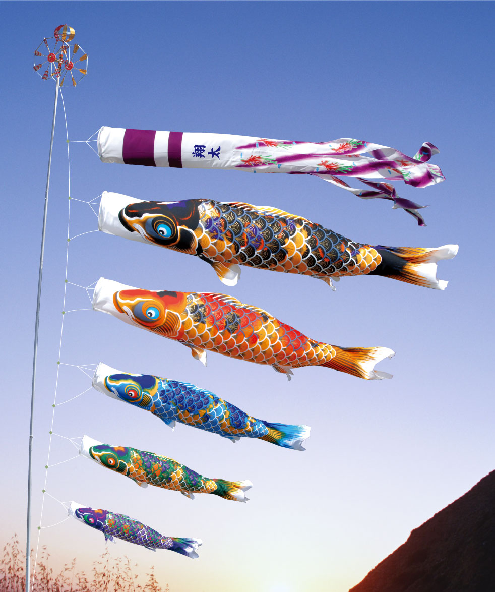 楽天市場】献上手染友禅之鯉 京錦 5m 8点セット : 人形のモリシゲ