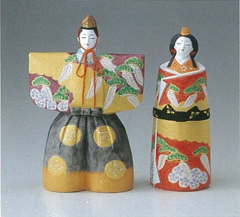 楽天市場】斉藤善月作 豆立雛 桜 立ひな 立ち雛 雛人形 博多人形 伝統