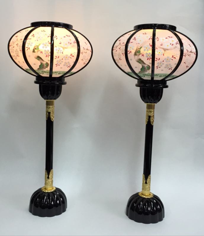 LEDコードレス言い慣わし芸術木製菊灯雪洞大大 雛飾りつけ嘱するぼんぼり