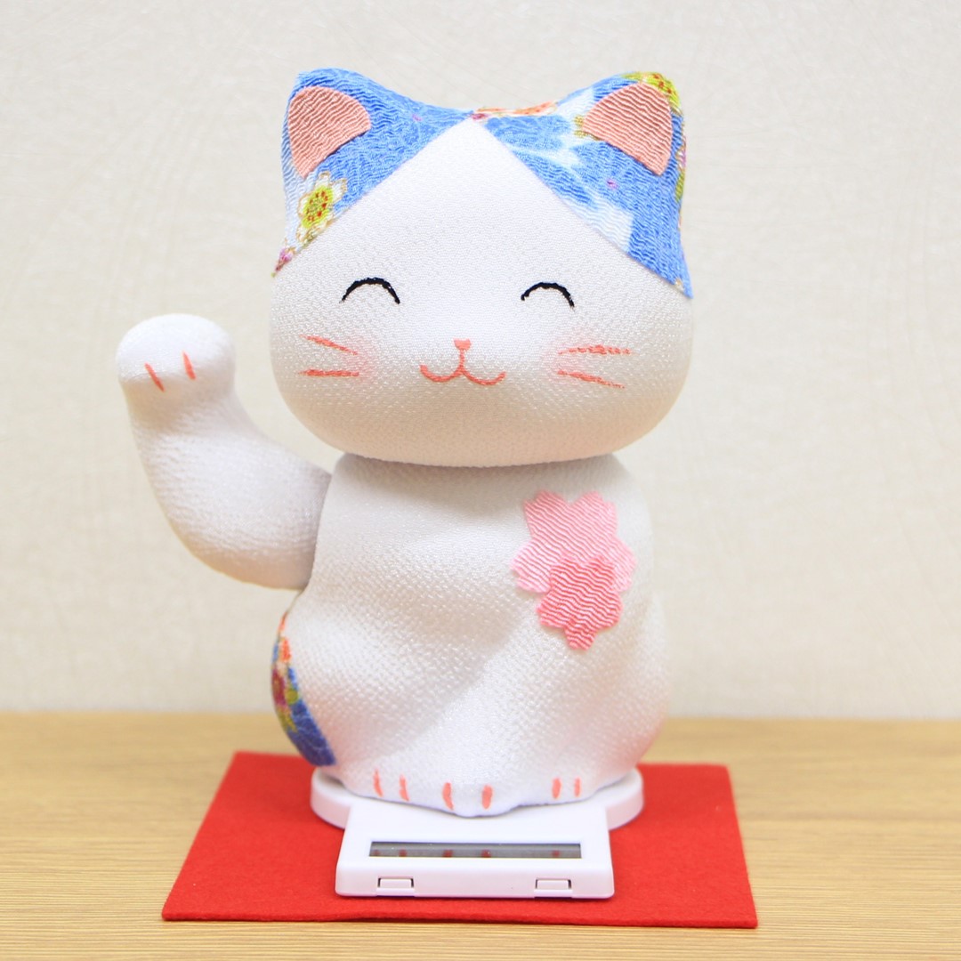 楽天市場】ソーラー 招き猫 金運 開運 小判 猫 Lucky cat 日本