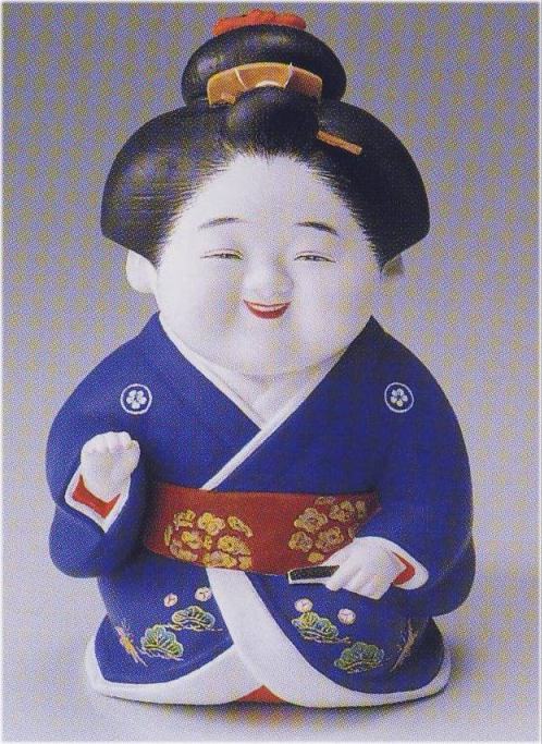 楽天市場】三福三（木箱入り）【博多人形】 お福人形 : 人形の