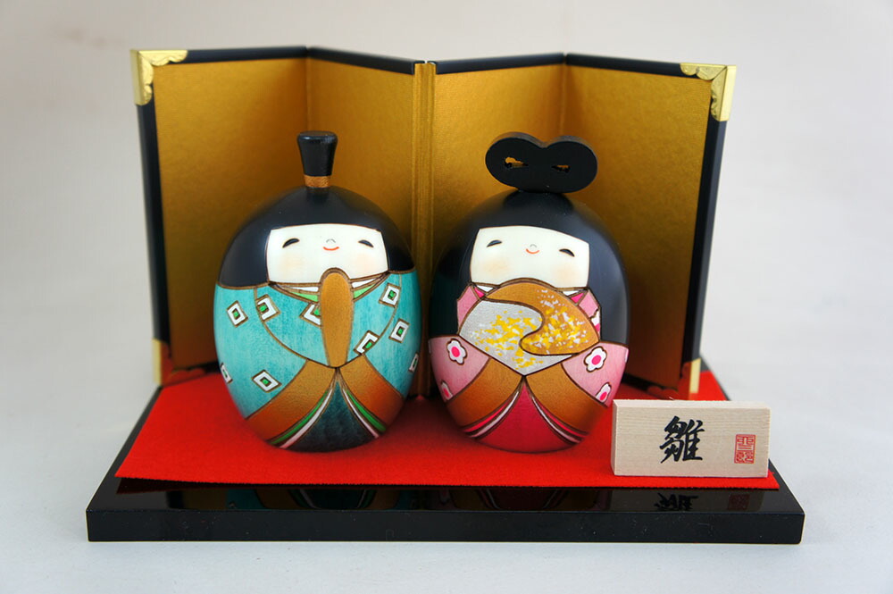 楽天市場 卯三郎こけし 日本のお土産に大人気 日本製 木製 民芸品 伝統工芸品 卯三郎作 こけし 春の花雛 No 9 23 人形のモリシゲ