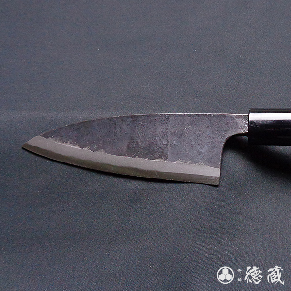 最大78％オフ！ 黒打ち小出刃包丁 120mm 両刃 青紙2号 朴 日本製 徳蔵刃物 TOKUZO KNIVES JAPAN Kitchen