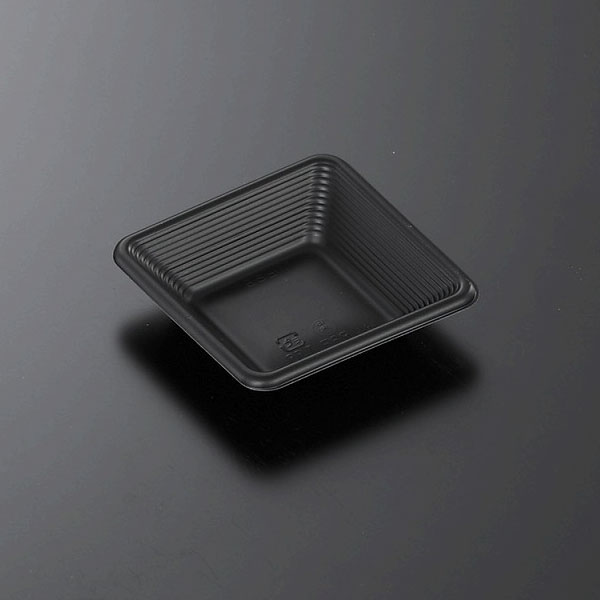 【惣菜入れもの】SD FS12 BK 身 120×120×20粍 (1600枚入)