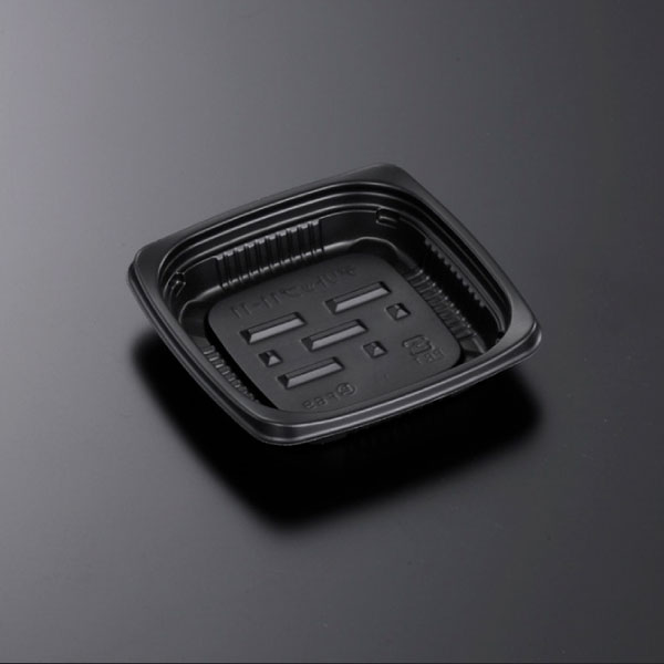 【惣菜入れもの】CTデリトップ11-11 BK 身 107×107×22粍 (2500枚入)【代引不可】