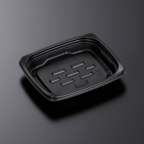【惣菜入れもの】CTデリトップ13-11 BK 身 128×107×22粍 (2000枚入)【代引不可】