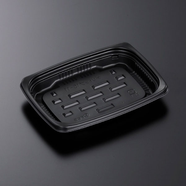 【惣菜入れもの】CTデリトップ15-11 BK 身 148×107×22粍 (1800枚入)【代引不可】
