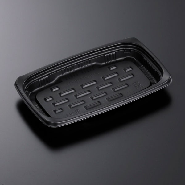【惣菜入れもの】CTデリトップ18-11 BK 身 178×107×22粍 (1600枚入)【代引不可】
