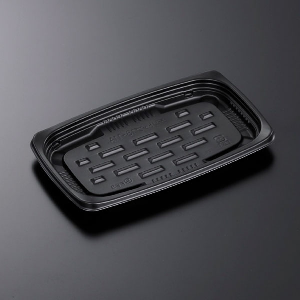 【惣菜入れもの】CTデリトップ18-11A BK 身 178×107×17粍 (1600枚入)【代引不可】